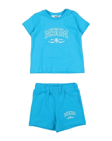 MSGM Babykleidung-Set  Azurblau 100% Baumwolle