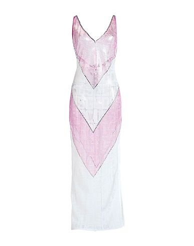 GCDS Langes Kleid Rosa 65% Polyester, 35% Polyamid