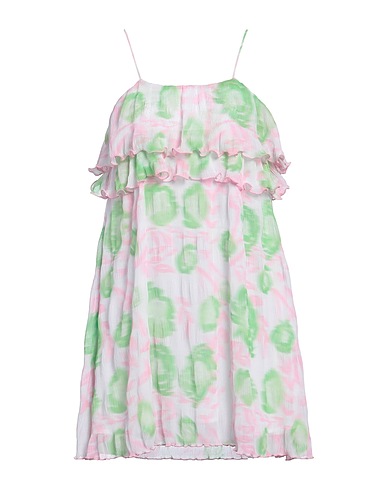 GANNI Short dress Light pink 100% Recycled polyester