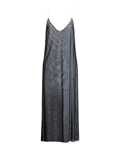 FISICO Long dress Black 92% Polyamide, 8% Elastane