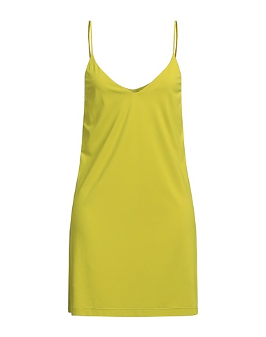 FISICO Short dress Lime green 86% Polyamide, 14% Elastane