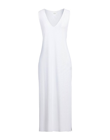 FISICO Long dress White 92% Polyamide, 8% Elastane