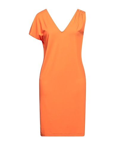 FISICO Sheath dress Orange 86% Polyamide, 14% Elastane