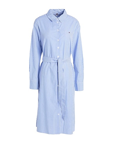 TOMMY HILFIGER Hemdkleid Blau 100% Baumwolle