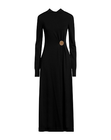 JIL SANDER Long dress Black 100% Virgin Wool