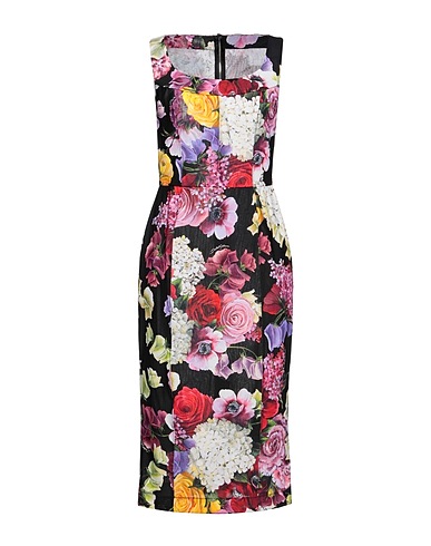 DOLCE&GABBANA Midi dress Black 84% Polyamide, 16% Elastane