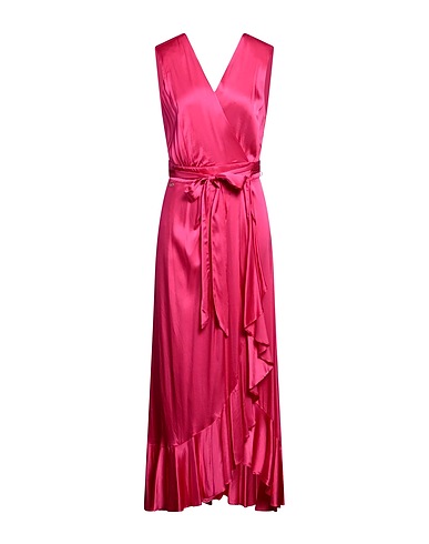 PINKO Vestito midi Fucsia 56% Viscosa, 41% Ramiè, 3% Elastan