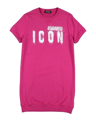 DSQUARED2 Robe Fuchsia 100% Coton, Élasthanne