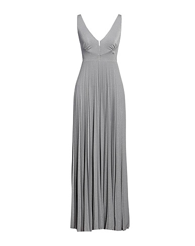PINKO Long dress Light grey 66% Viscose, 15% Metallic fiber, 14% Polyamide, 5% Elastane