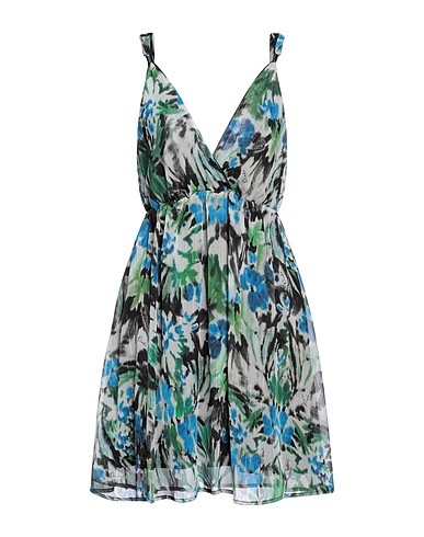 PINKO Short dress Light grey 99% Polyester, 1% Metallic fiber