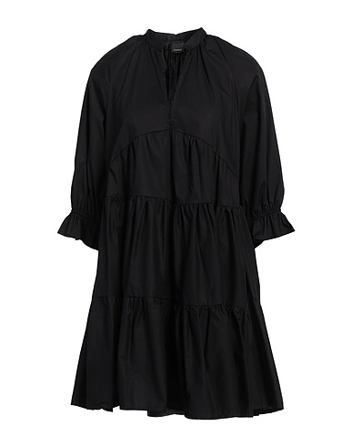PINKO Kurzes Kleid Schwarz 100% Baumwolle