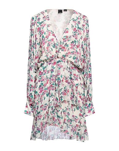 PINKO Pleated dress Cream 100% Viscose