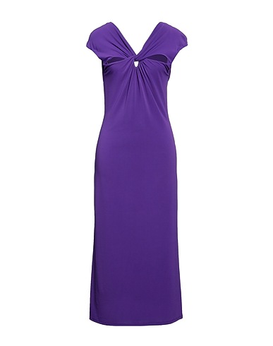 PATRIZIA PEPE Midi dress Purple 76% Acetate, 19% Polyamide, 5% Elastane
