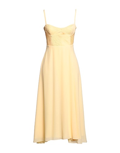PATRIZIA PEPE Midi dress Yellow 100% Polyester