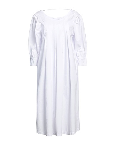 DIXIE Midi dress White 100% Cotton