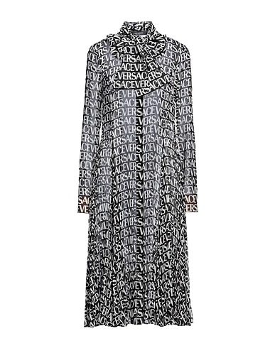 VERSACE Midi dress Black 100% Silk