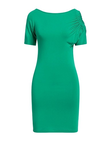 SILVIAN HEACH Short dress Green 96% Viscose, 4% Elastane