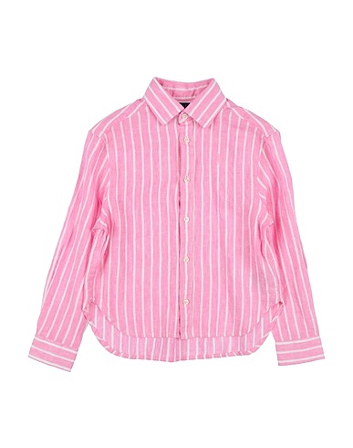 POLO RALPH LAUREN Patterned shirts & blouses Striped Linen Boxy Shirt
 Pink 100% Linen