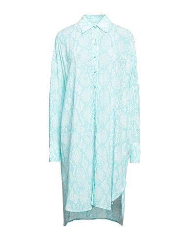 FISICO Shirt dress Sky blue 100% Viscose