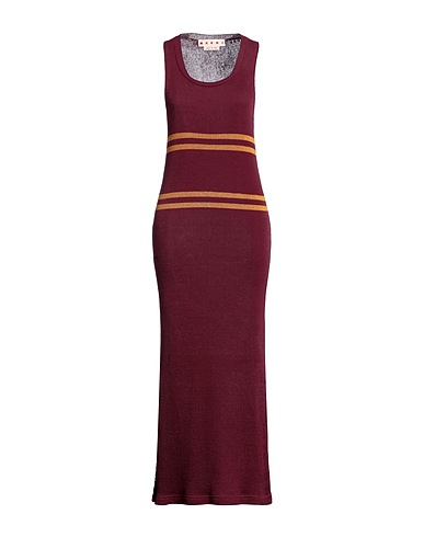MARNI Long dress Plum 100% Linen