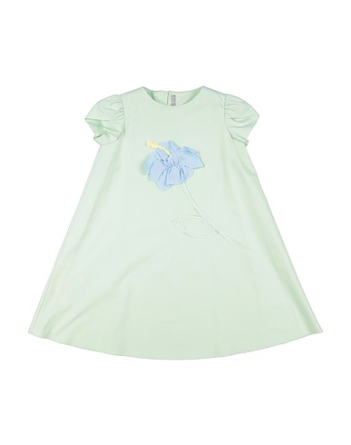 IL GUFO Vestito Verde chiaro 97% Cotone, 3% Elastan