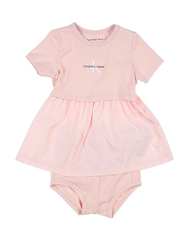 CALVIN KLEIN JEANS Babykleid Rosa 93% Baumwolle, 7% Elastan