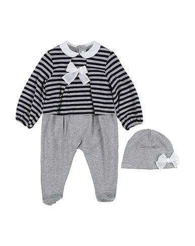 IL GUFO Baby accessories set Grey 75% Viscose, 25% Polyester, Cotton