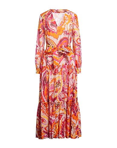 TWINSET Vestito lungo Mandarino 100% Cotone