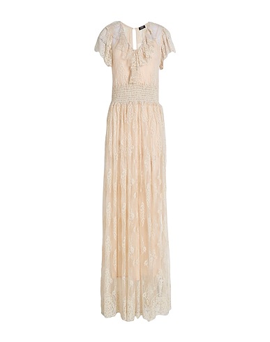 LIU •JO Long dress Beige 100% Polyester