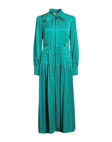 TWINSET Midi dress Emerald green 100% Viscose