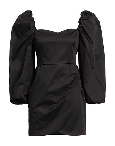 HAVEONE Sheath dress Black 98% Cotton, 2% Elastane