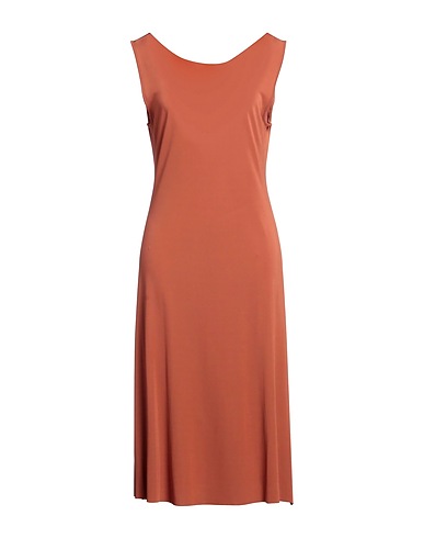 LIVIANA CONTI Midi dress Brown 100% Viscose