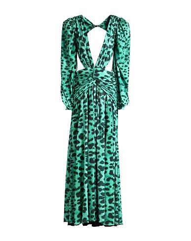 ODI ET AMO Long dress Green 95% Polyester, 5% Elastane