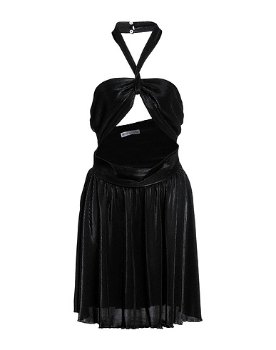 FACE TO FACE STYLE Short dress Black 100% PES - Polyethersulfone