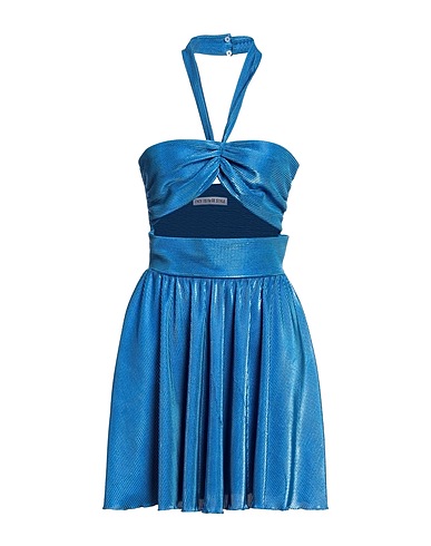 FACE TO FACE STYLE Vestito corto Blu 100% PES - Polietersolfoni