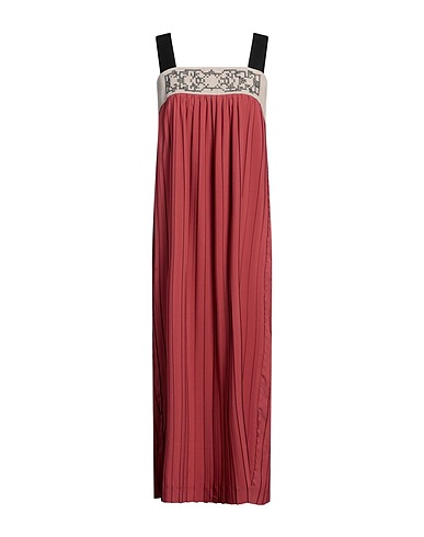 TELA Vestito lungo Mattone 100% Lino, Cotone