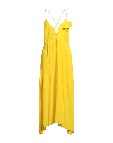 MANILA GRACE Special occasion dress GIALLO 70% Acetate, 30% Silk