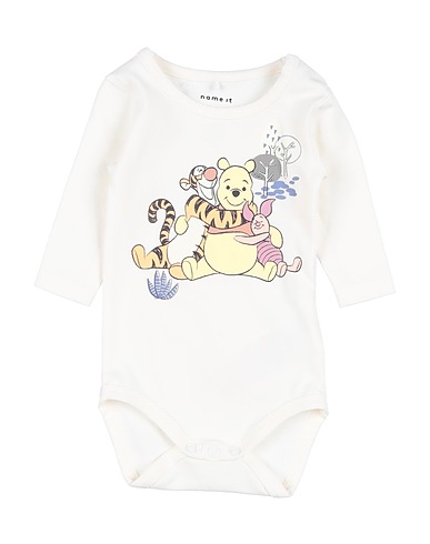 NAME IT® Baby bodysuit Cream 95% Organic cotton, 5% Elastane
