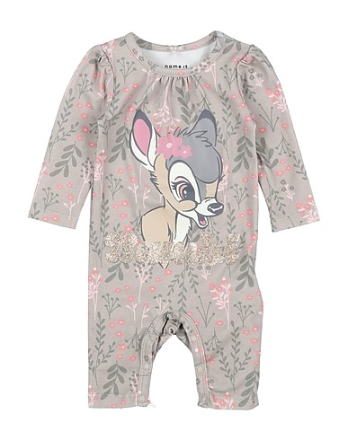 NAME IT® Strampelanzug für Babys Hellgrau 95% Organische Baumwolle, 5% Elastan