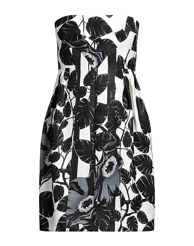VERSACE Short dress White 99% Ramie, 1% Polyamide
