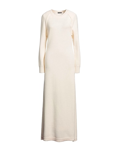 ANN DEMEULEMEESTER Knit dress Ivory 46% Alpaca wool, 45% Wool, 9% Cashmere
