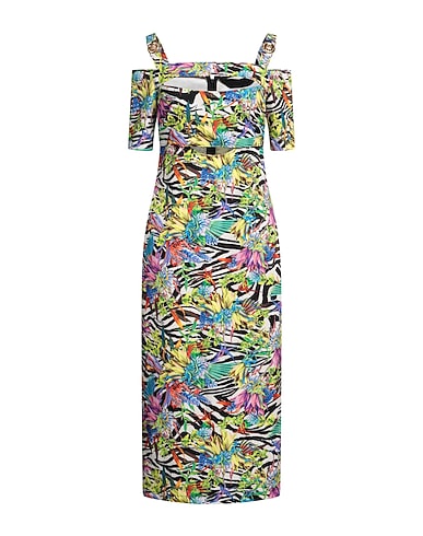 JUST CAVALLI Midi dress White 90% Polyester, 10% Elastane