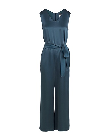 'S MAX MARA Tute e Salopette Verde scuro 64% Acetato, 36% Viscosa