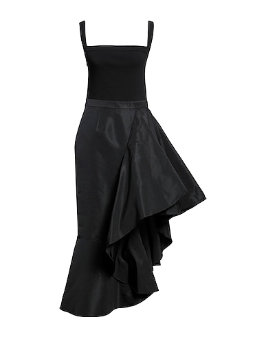 MCQUEEN Elegant dress Black 92% Cotton, 8% Elastane, Polyester