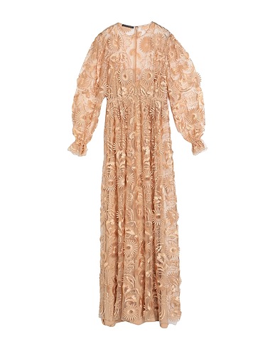 ALBERTA FERRETTI Long dress Sand 100% Polyester
