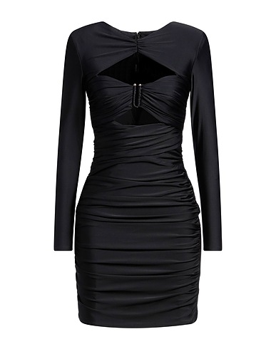 SELF-PORTRAIT Sheath dress Black 80% Polyamide, 20% Elastane