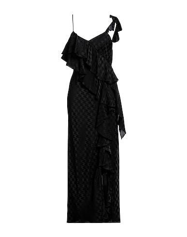 MSGM Elegant dress Black 64% Acetate, 36% Viscose