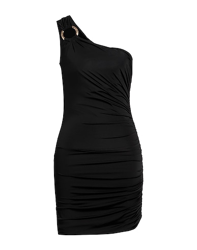 JUST CAVALLI One-shoulder dress NERO 95% Viscose, 5% Elastane