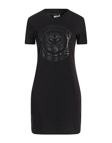 JUST CAVALLI Short dress Black 100% Cotton