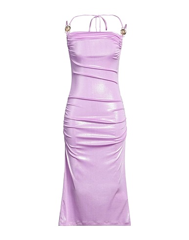 JUST CAVALLI Midi dress Lilac 92% Polyester, 8% Elastane